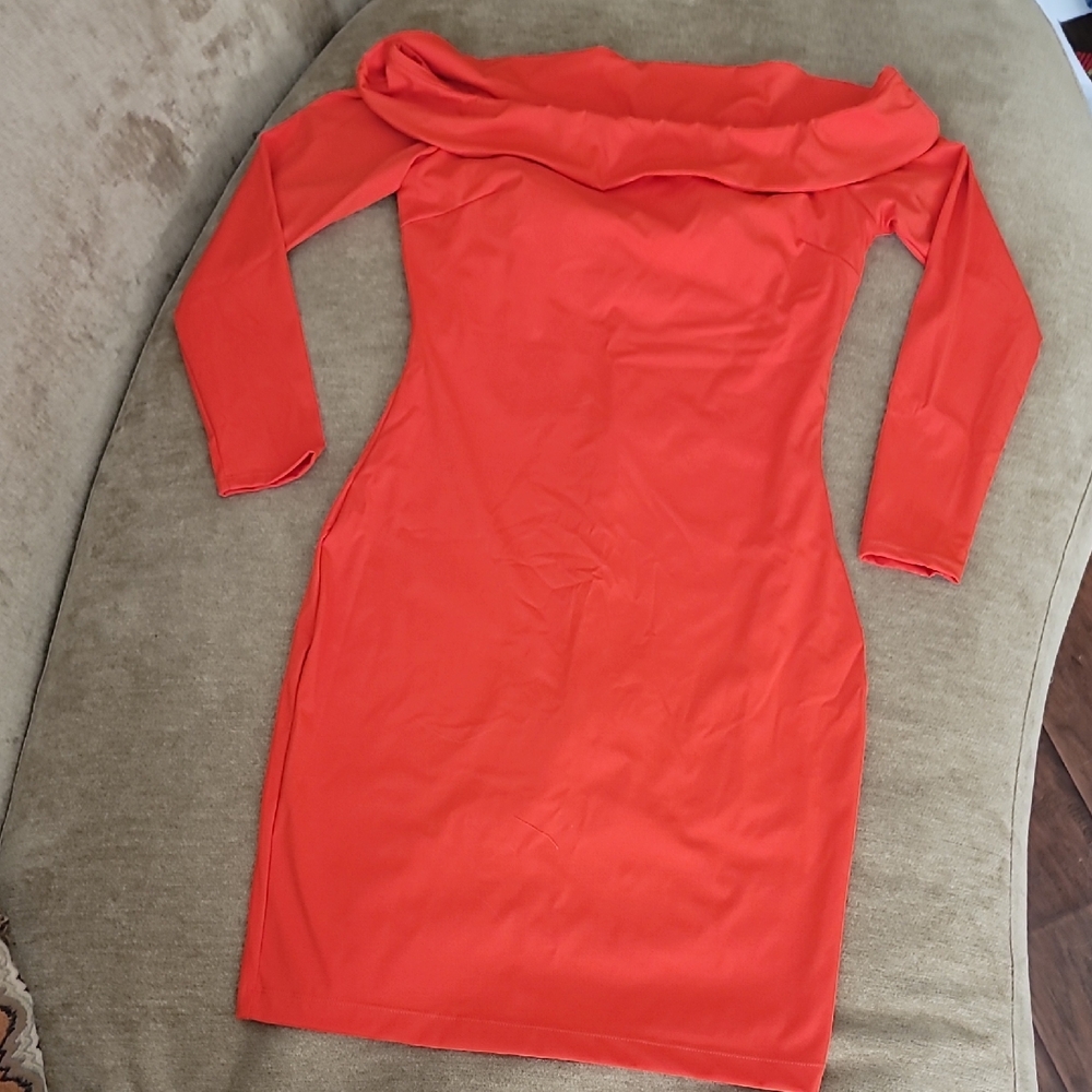 Red Shapewear Dress By Popilush